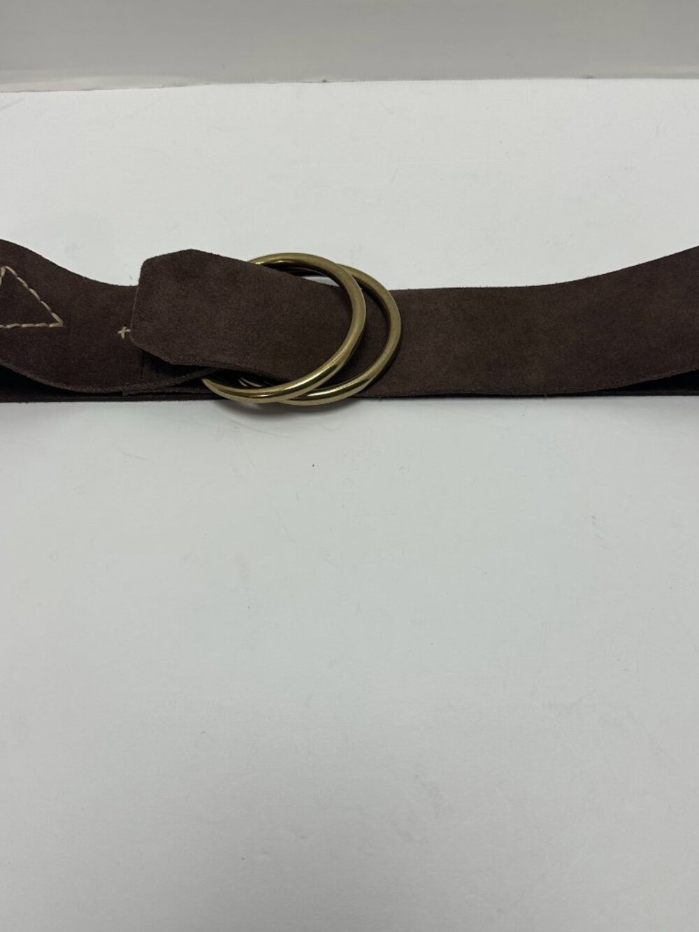 Rag and Bone New York Real Leather Double Ring Belt Brown Small Boho